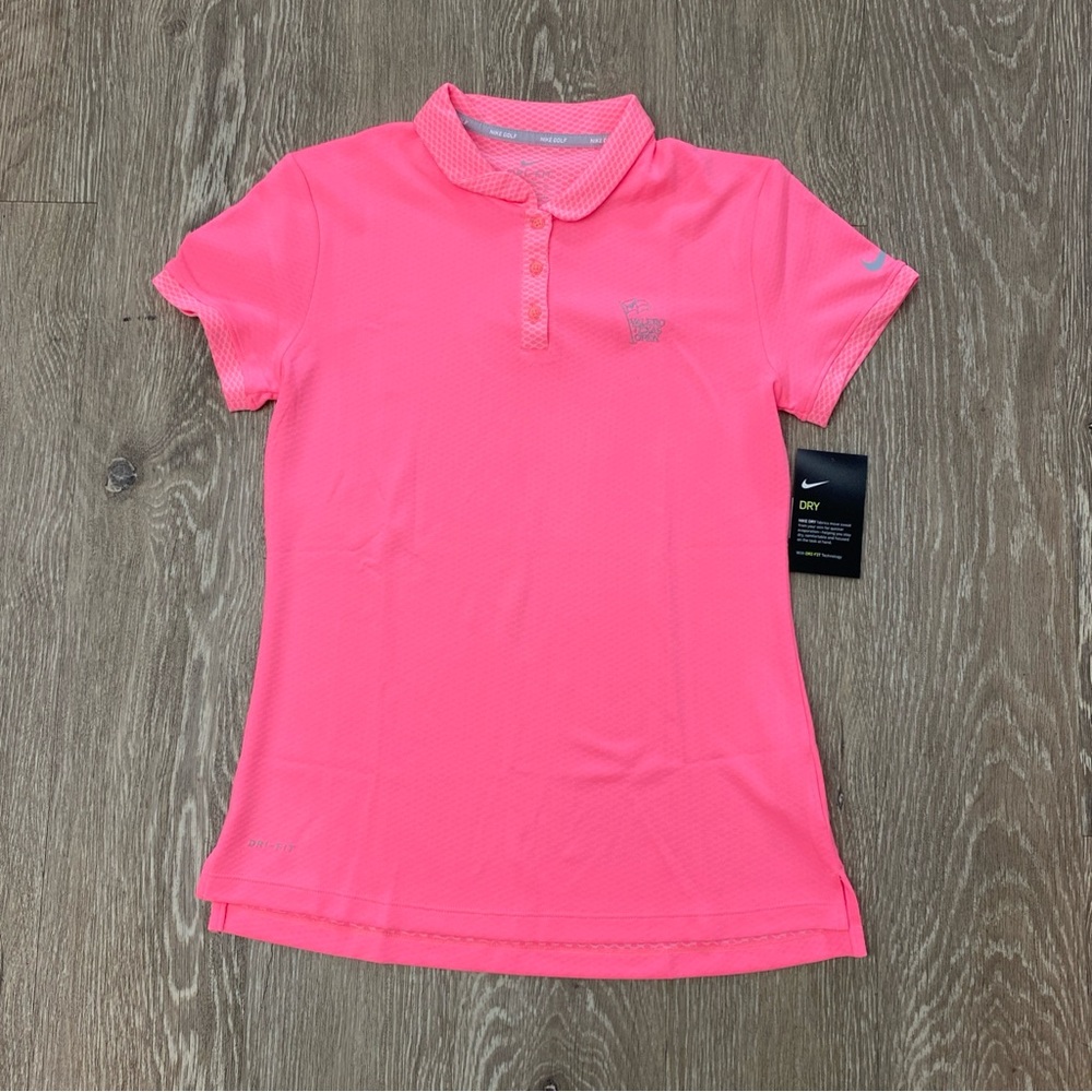 Nike Women's Bright Pink Short Sleeve Polo